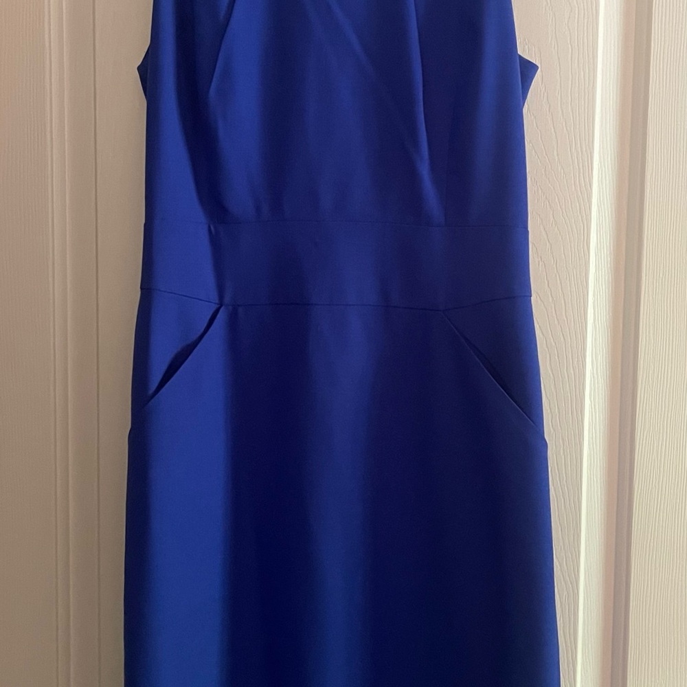 J. Crew Asymmetrical Royal Blue Dress